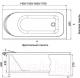 Миниатюра изображения товара Ванна акриловая Aquanet West 170x70 (с каркасом)