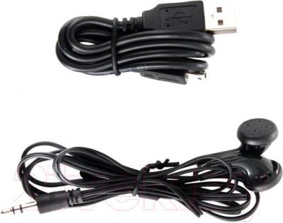 MP3-плеер Ritmix RF-4550 (8Gb, красный) - аудиокабель и USB-кабель