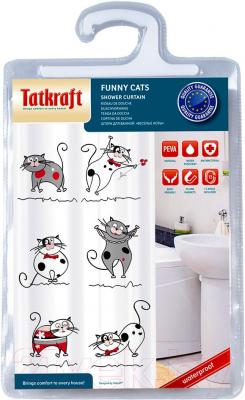 Шторка-занавеска для ванны Tatkraft Funny Cats 14022 - упаковка