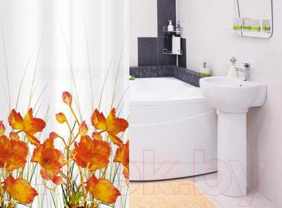 Шторка-занавеска для ванны Tatkraft French Poppies 14046 - в интерьере