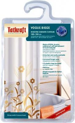 Шторка-занавеска для ванны Tatkraft Vogue Biege 14596 - упаковка