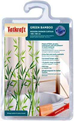 Шторка-занавеска для ванны Tatkraft Bamboo Green 14077 - упаковка