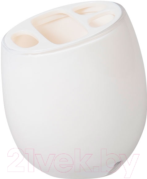 Стакан для зубной щетки и пасты Tatkraft Repose White 12202