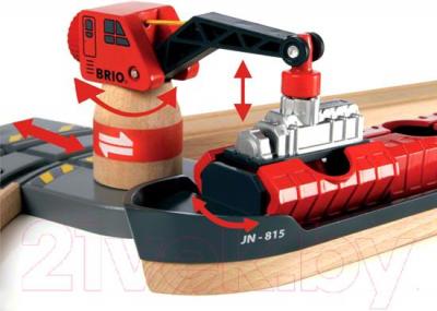 Железная дорога игрушечная Brio Cargo Harbour Set Cargo 33061