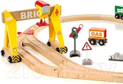 Железная дорога игрушечная Brio Freight Crane Set 33048