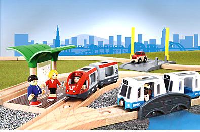 Железная дорога игрушечная Brio City Transport Set 33139