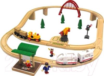 Железная дорога игрушечная Brio Freight & Travel Set 33582