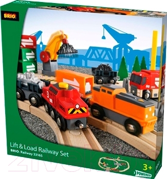 Железная дорога игрушечная Brio Lift & load Railway Set 33165
