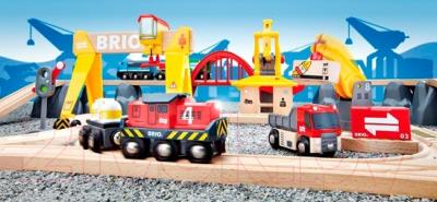 Железная дорога игрушечная Brio Cargo Railway Deluxe Set 33097
