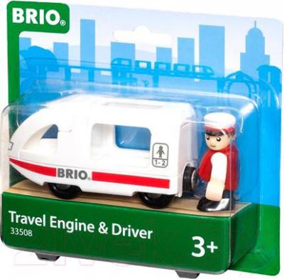 Элемент железной дороги Brio Поезд для путешествий с машинистом 33508