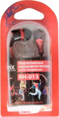 Наушники Ritmix RH-013 (черно-красный)