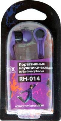 Наушники Ritmix RH-014 (черно-фиолетовый)