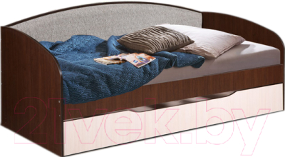 Двухъярусная выдвижная кровать Мебель-Класс Маэстро (венге-дуб молочный)