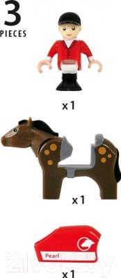 Игровой набор Brio Лошадь с наездником 33793