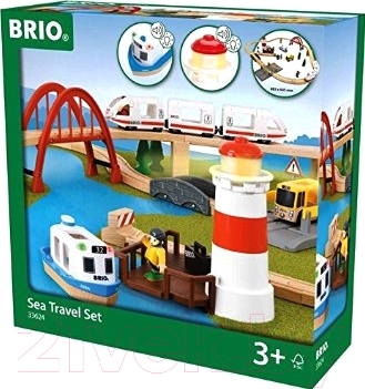 Железная дорога игрушечная Brio Sea Travel Set 33624