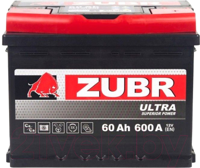 Автомобильный аккумулятор Zubr Ultra R+ (60 А/ч)