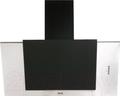 Вытяжка наклонная ZORG Вертикал А (Titan) 750 (90, нержавейка/черное стекло)