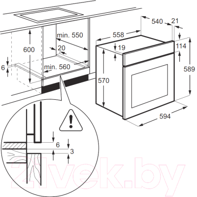 Электрический духовой шкаф Zanussi OPZB4210W