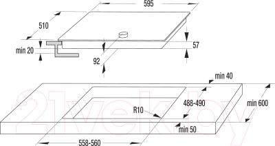 Индукционная варочная панель Gorenje IC6INI