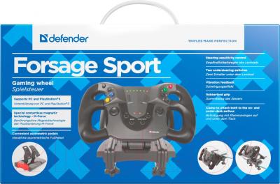Игровой руль Defender Forsage Sport / 64372