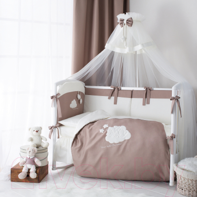 Комплект постельный для малышей Perina Бамбино / ББ6-01.5 (6 предметов, капучино)