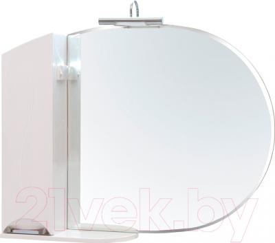 Шкаф с зеркалом для ванной Аква Родос Глория 105 L ZGLP105 / АР0002079