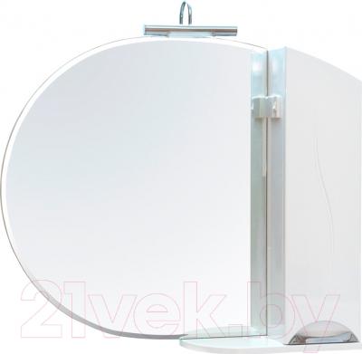 Шкаф с зеркалом для ванной Аква Родос Глория 95 R ZGLP95 / АР0002088