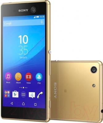 Смартфон Sony Xperia M5 Dual / E5633RU/G (золотой)