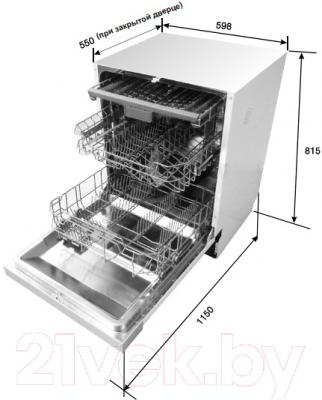 Посудомоечная машина Midea M60BD-1406D3 - панель управления