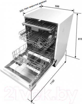 Посудомоечная машина Midea M60BD-1406D3 Auto