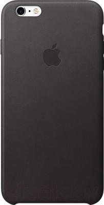 Чехол-накладка Apple Leather Case / MKXF2 (черный)