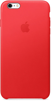 Чехол-накладка Apple Leather Case для iPhone 6 Plus/6S Plus / MKXG2 (красный)
