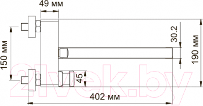 Смеситель Wasserkraft Aller 1062L