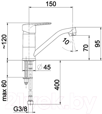 Смеситель Armatura German 4512-914-00