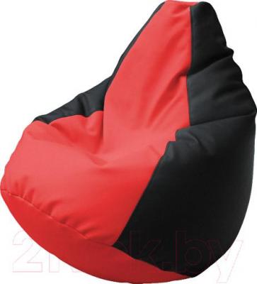 Бескаркасное кресло Flagman Груша Макси Г2.3-0916 (черный/красный)