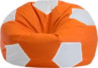 Бескаркасное кресло Flagman Мяч Стандарт М1.1-09 (оранжевый/белый) - 