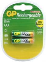 Комплект аккумуляторов GP Batteries 1000mAh (2шт) - 