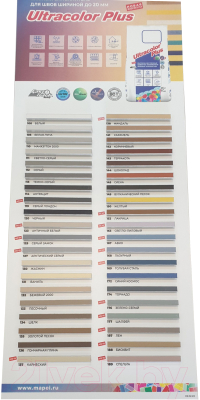 Фуга Mapei Ultra Color Plus N113 (5кг, цементно-серый)