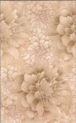 Декоративная плитка НЗКМ Глория 1 Цветы (250x400, кремовый )