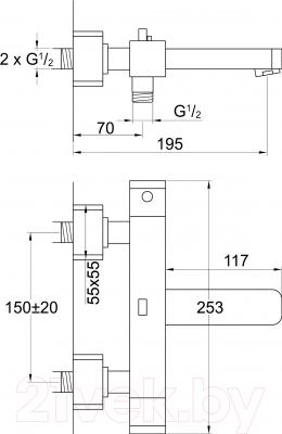 Смеситель Steinberg-Armaturen Series 230.3100 - схема