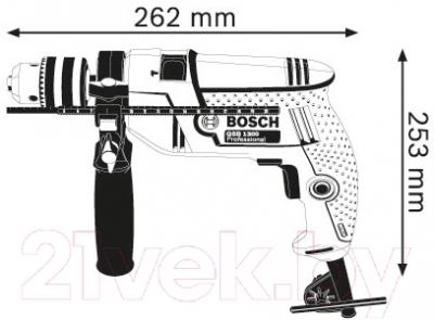 Профессиональная дрель Bosch GSB 1300 (0.601.1A1.020)