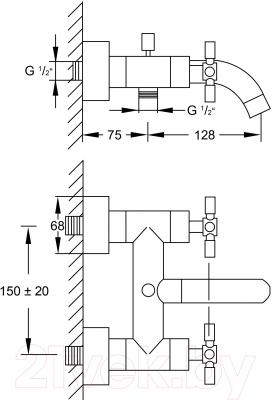 Смеситель Steinberg-Armaturen Series 250.1100 - схема