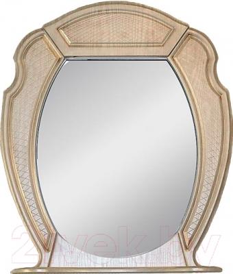 Шкаф с зеркалом для ванной Atoll Тулуза 1 (патина золото)