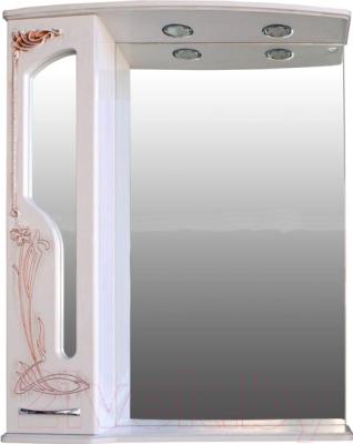 Шкаф с зеркалом для ванной Atoll Барселона 185 (патина медь)