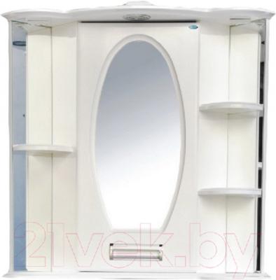 Шкаф с зеркалом для ванной Atoll Сиэтл 1 (белый)