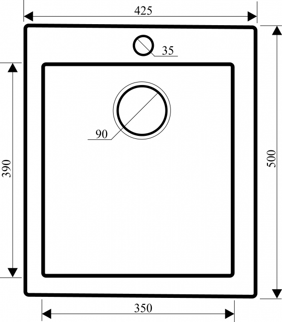 Мойка кухонная Aquasanita SIMPLEX SQS100 (металлик)