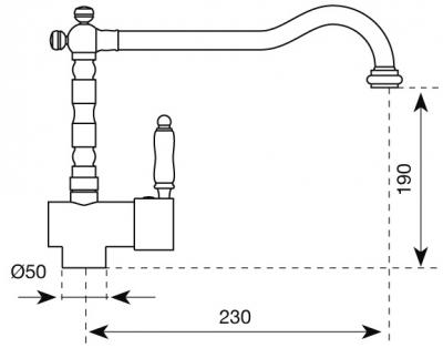Смеситель Aquasanita Argo 2471 (Brass) - схема