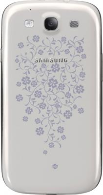 Смартфон Samsung Galaxy S III La Fleur / I9300 (белый) - задняя крышка