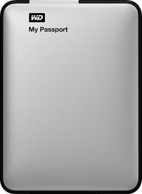 Внешний жесткий диск Western Digital My Passport 500GB Silver (WDBZZZ5000ASL-EEUE) - фронтальный вид