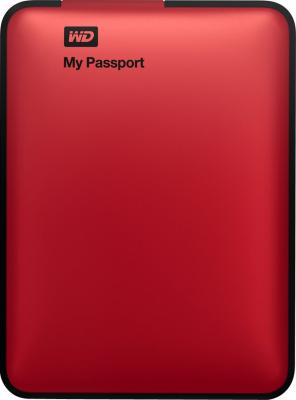 Внешний жесткий диск Western Digital My Passport 500GB Red (WDBZZZ5000ARD-EEUE) - фронтальный вид